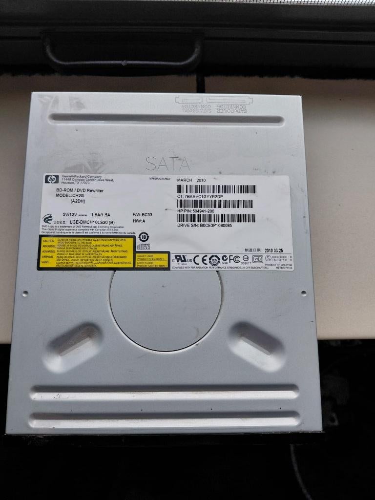 HP DVD/CD writer (desktop), Computers en Software, Optische drives, Intern, Gebruikt, Dvd, MacOS