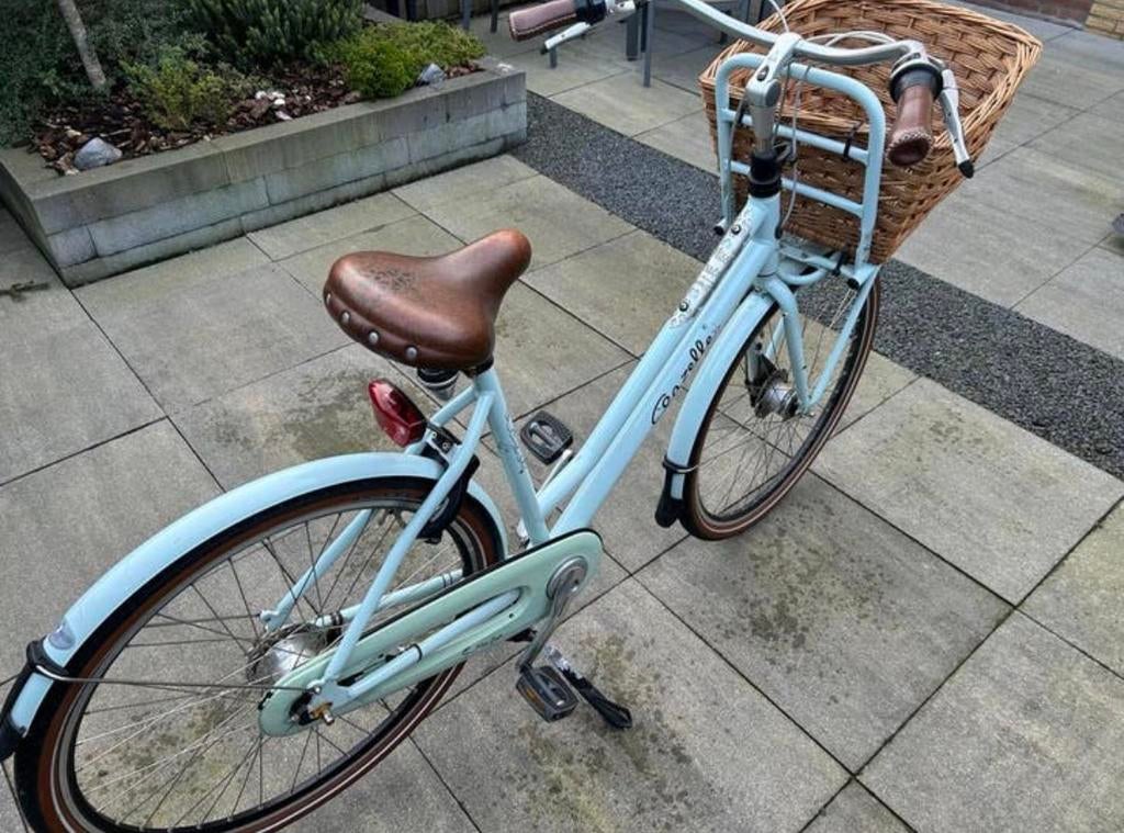 Gazelle Miss Grace damesfiets met mand, Fietsen en Brommers, Ophalen, 53 tot 56 cm, Versnellingen, Zo goed als nieuw