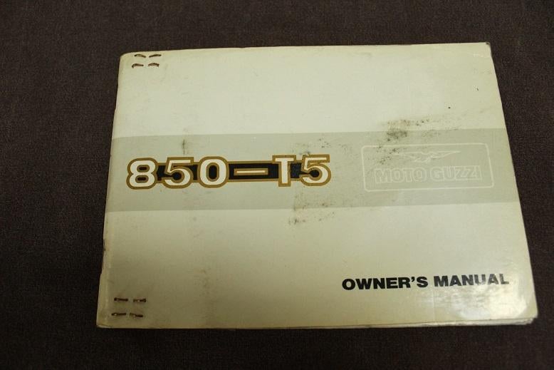 Moto Guzzi 850-T5 1983 motorcycle owner's manual + Mille GT, Motoren, Ophalen of Verzenden, Moto Guzzi