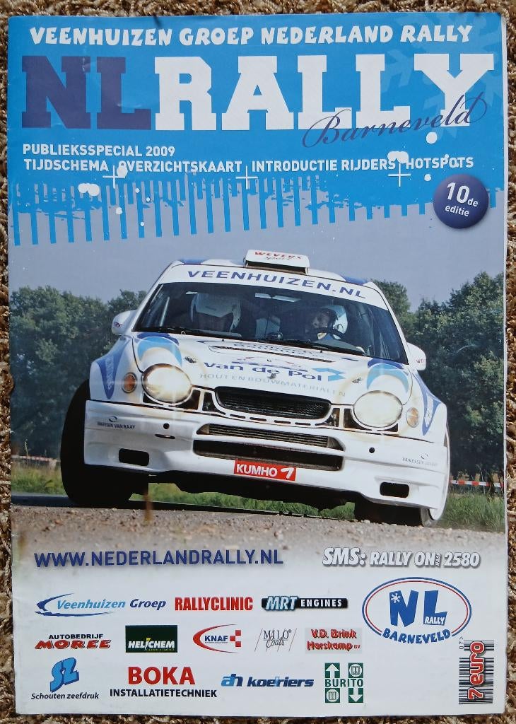 Programmaboekje Rally Barneveld 2009, Ophalen, Gebruikt, Auto's