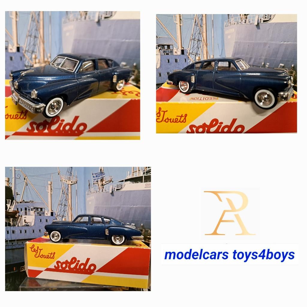 Solido Toys Tucker Torpedo model 1948 1/43, Ophalen of Verzenden, Zo goed als nieuw, Auto, Solido