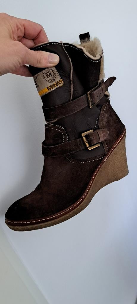 Dames Mana's laarsjes 41 sleehak, Ophalen of Verzenden, Zo goed als nieuw, Zwart, 90 tot 100 cm