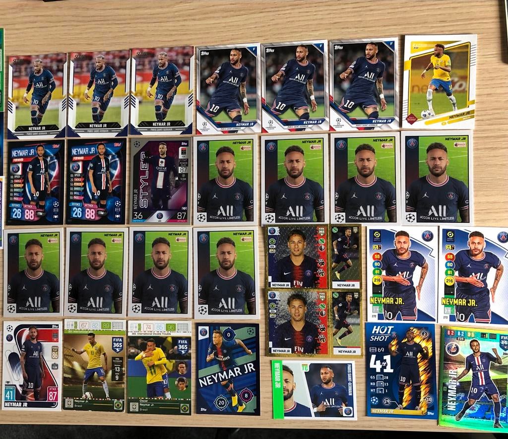 Panini collectie Neymar Jr., Ophalen of Verzenden, Zo goed als nieuw, Buitenlandse clubs, Spelerskaart