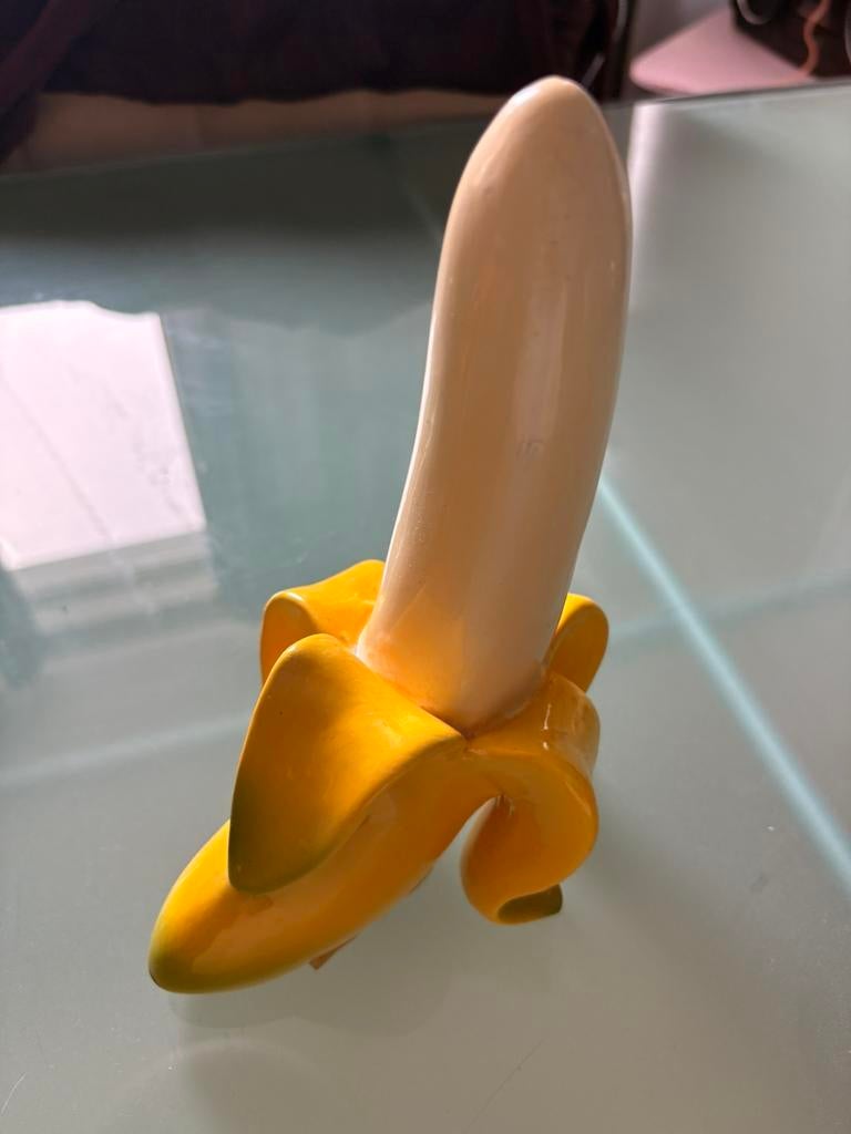 Bananenbeeldje/deco, Ophalen