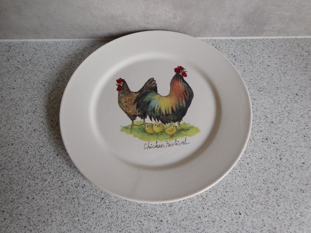 Bord 17 cm. Chicken Festival JET by ter Steege, Ophalen of Verzenden, Zo goed als nieuw, Bord(en), Overige stijlen