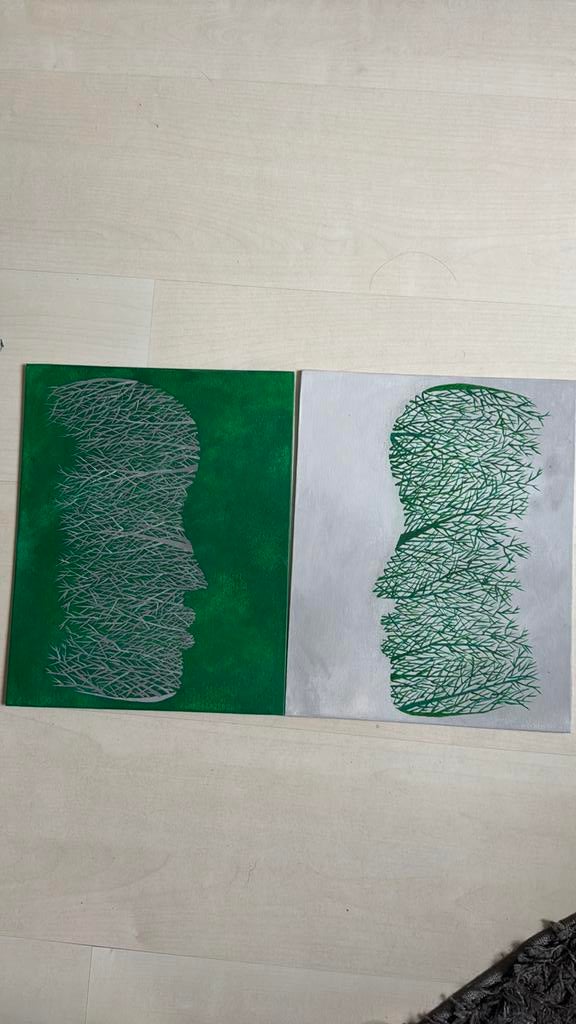 2 combo schilderijen, Ophalen of Verzenden