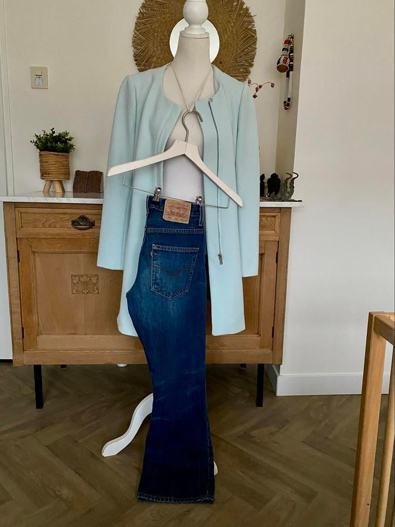 Jas Steps Lichtblauwe - Maat M, Ophalen of Verzenden, Zo goed als nieuw, Maat 38/40 (M), Blauw