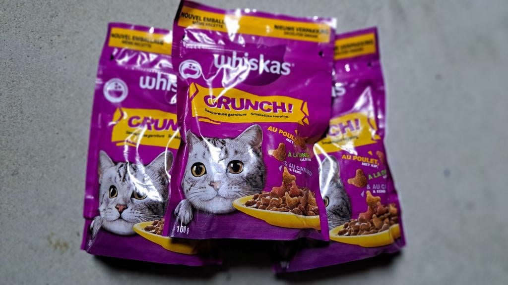 Whiskas Crunch kat (3 zakjes), Ophalen, Kat