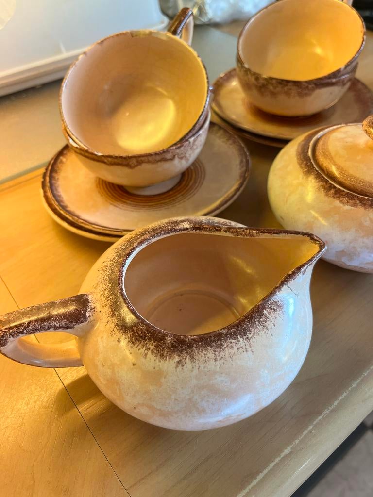 Elsterwerda Theeservies - Vintage Charme, Gebruikt, Ophalen of Verzenden, Overige stijlen, Aardewerk