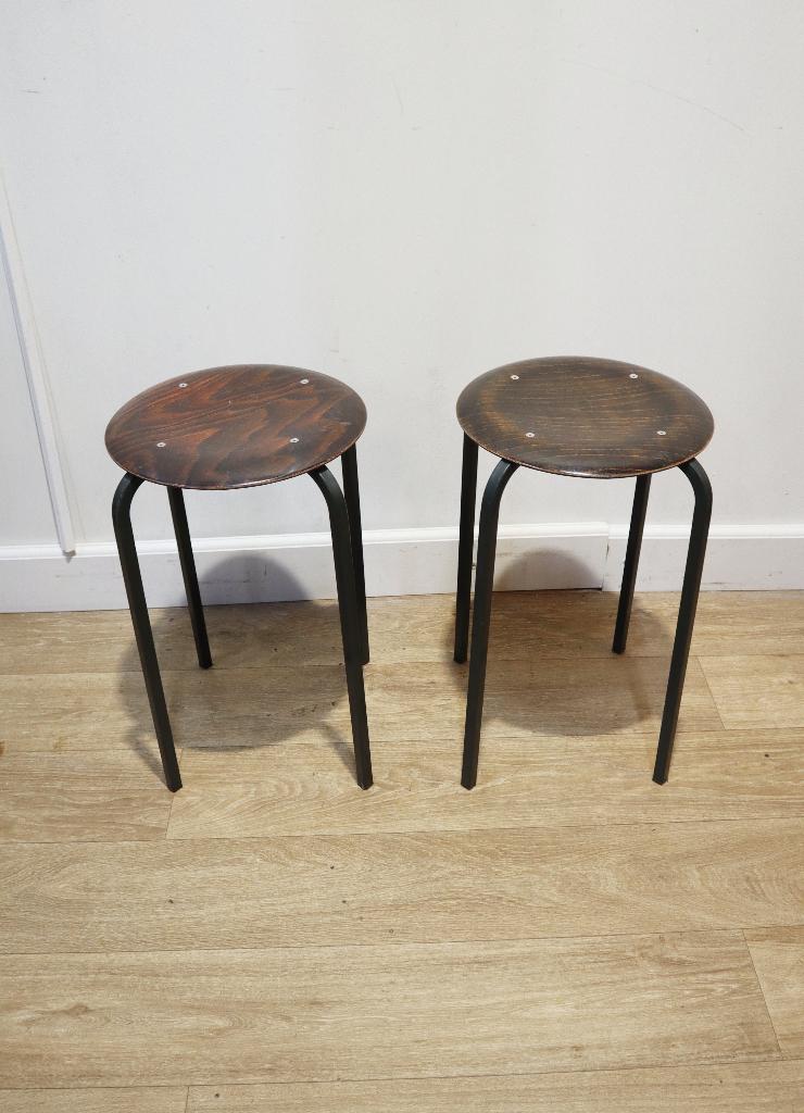 Stel vintage krukjes Eromes, Huis en Inrichting, Ophalen of Verzenden, Gebruikt, Hout