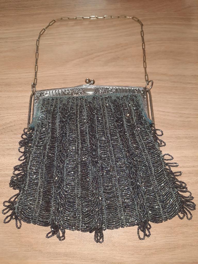 Dames beurs flapper 1900/1920, Ophalen of Verzenden, Gebruikt, Groen, Met knipsluiting