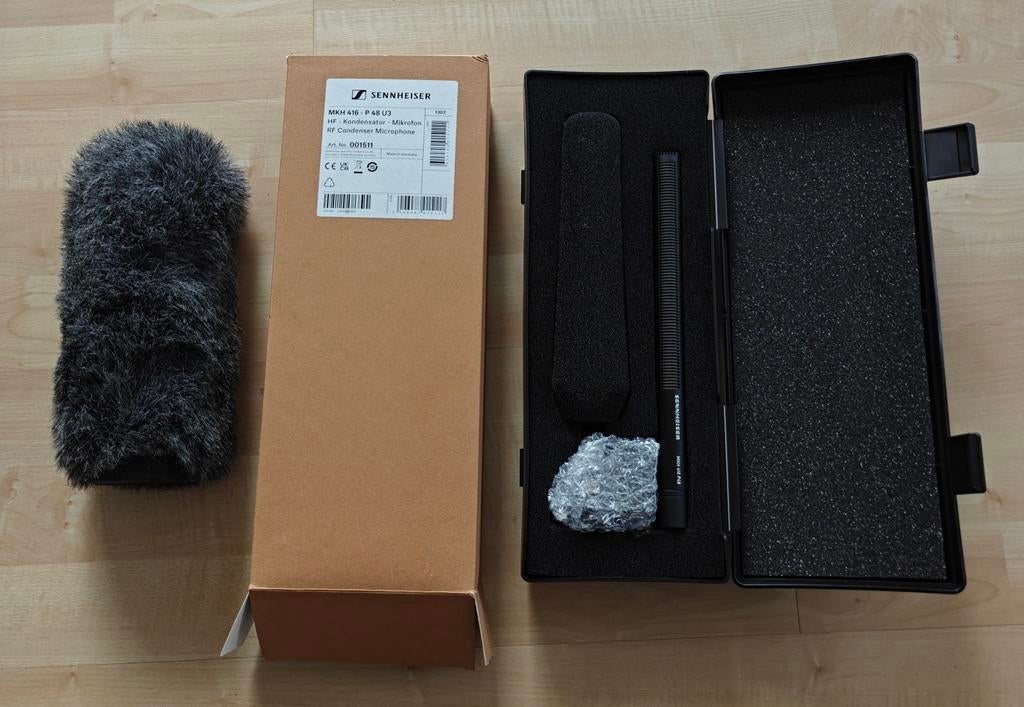 Splinternieuwe Sennheiser MKH 416-P48U3 shotgun., Muziek en Instrumenten, Ophalen of Verzenden, Nieuw, Overige typen