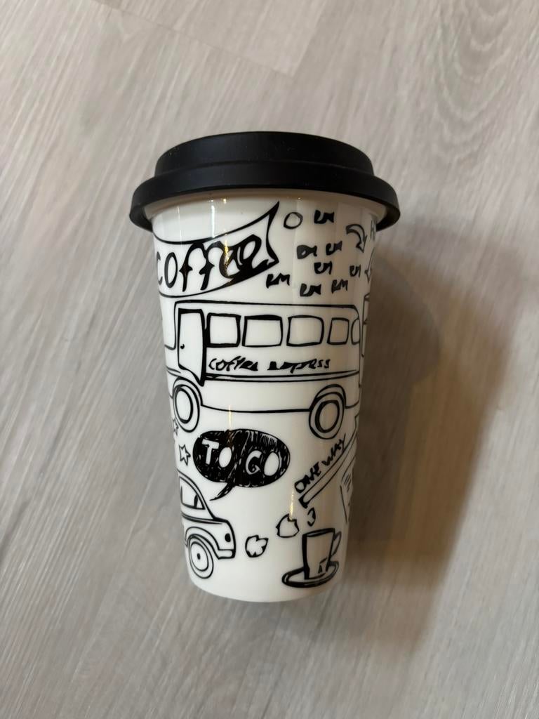 Coffee to go mok Riviera Maison, Ophalen of Verzenden, Nieuw, Overige stijlen, Kop(pen) en/of Schotel(s)