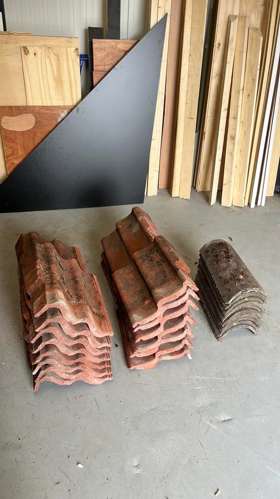 Hulpstukken dakpannen te Koop!, Gebruikt, Ophalen of Verzenden, 15 m² of meer, Dakpannen