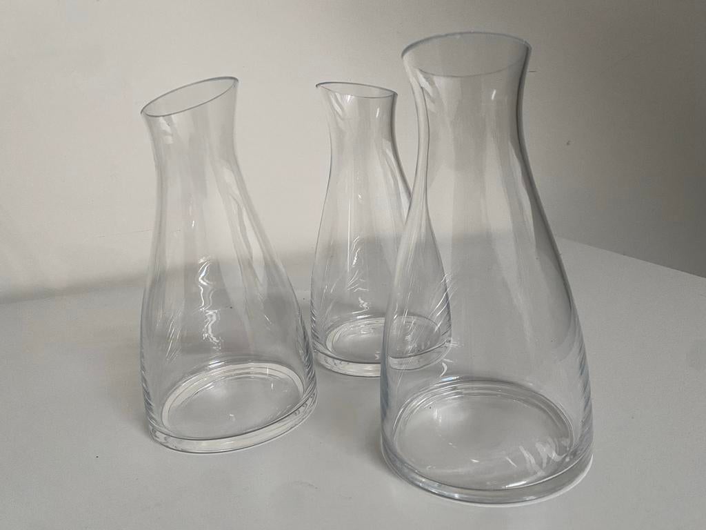 Glazen waterkan set - 3 stuks, Ophalen of Verzenden