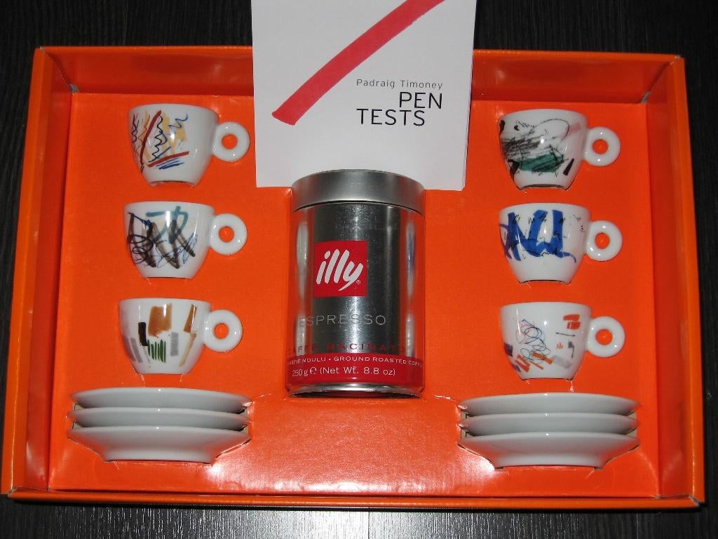 Illy Collection 2004 Pen Tests Espresso, Ophalen of Verzenden, Nieuw, Porselein, Kop en/of schotel