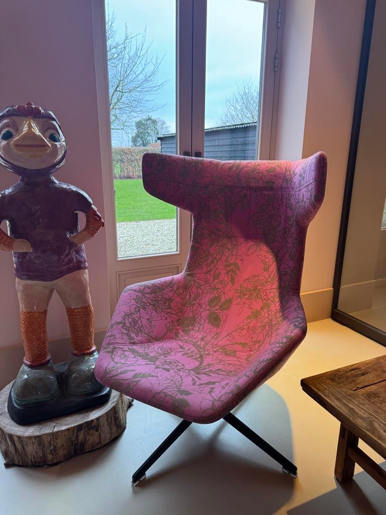 Moroso stoelen met unieke stof, Ophalen, Moroso, Minder dan 75 cm, Design