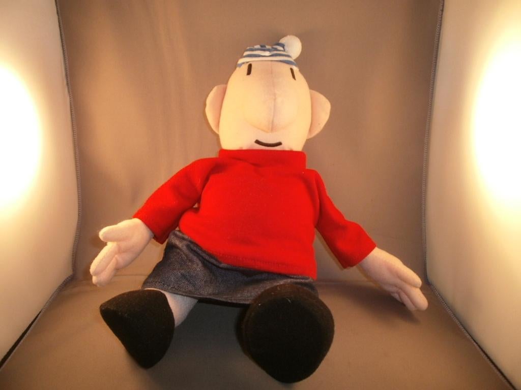 buurman en buurvrouw MET ROK 39 cm rode trui spijker rok en, Kinderen en Baby's, Speelgoed | Knuffels en Pluche, Ophalen of Verzenden