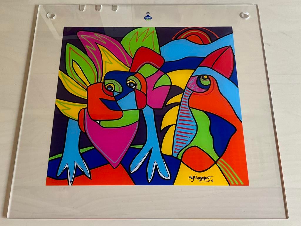 D’art van Marianne Y. Naerebout dartbord en kunst ineen, Antiek en Kunst, Ophalen of Verzenden