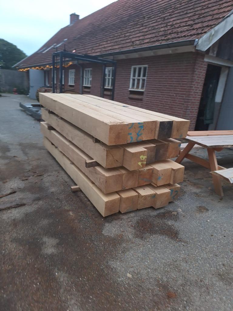 Eiken Balken: 15x15, 20x20, 25x25 en Maatwerk, Ophalen, Eiken, Nieuw, Balk