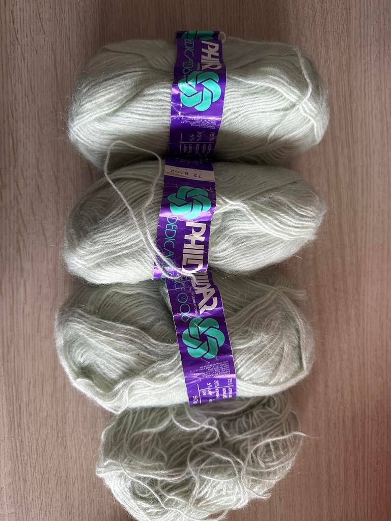 Zachte Phildar Dedicace wol - lichtgroen, Ophalen of Verzenden, Nieuw, Breien of Haken, Wol of Garen