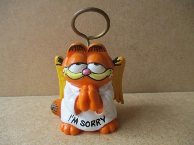 adv10903 garfield poppetje 4, Ophalen, Garfield, Gebruikt, Beeldje of Figuurtje