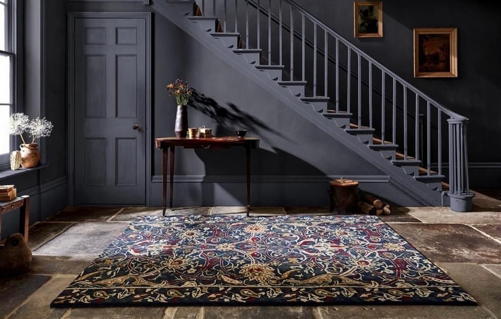 Brink en Campman Morris & Co Bullerswood tapijt Indigo red, Ophalen, Overige kleuren, Rechthoekig, Nieuw