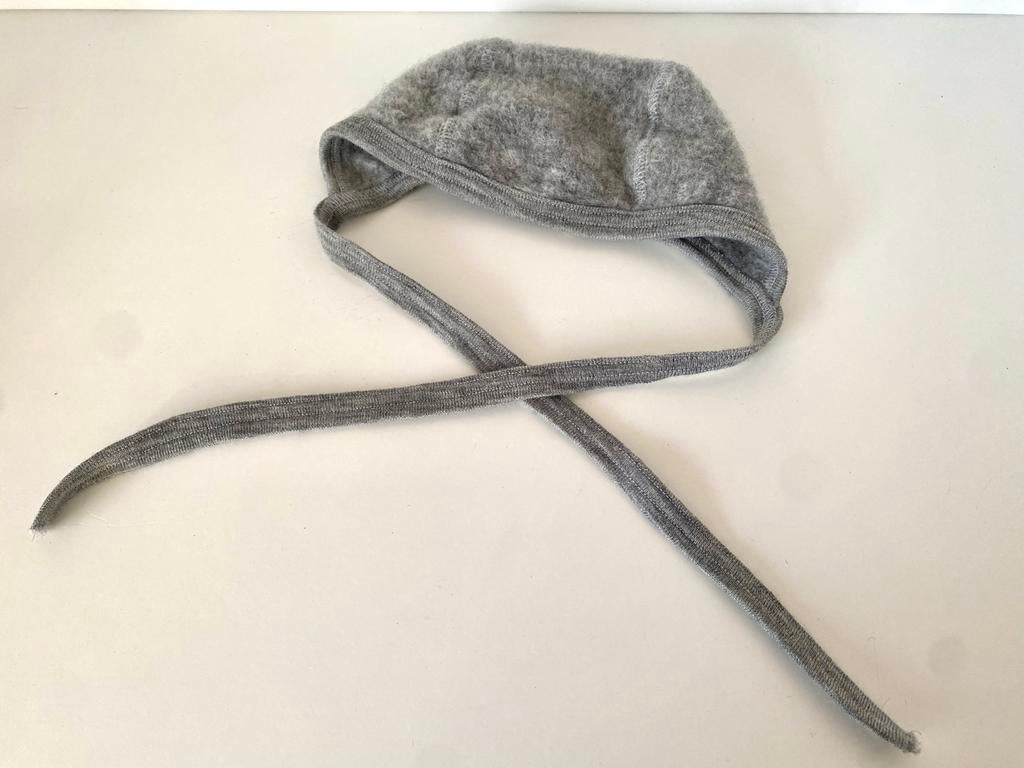 Engel Natur – Strikmutsje van wolfleece, grey melange, Ophalen of Verzenden, Nieuw, Jongetje of Meisje