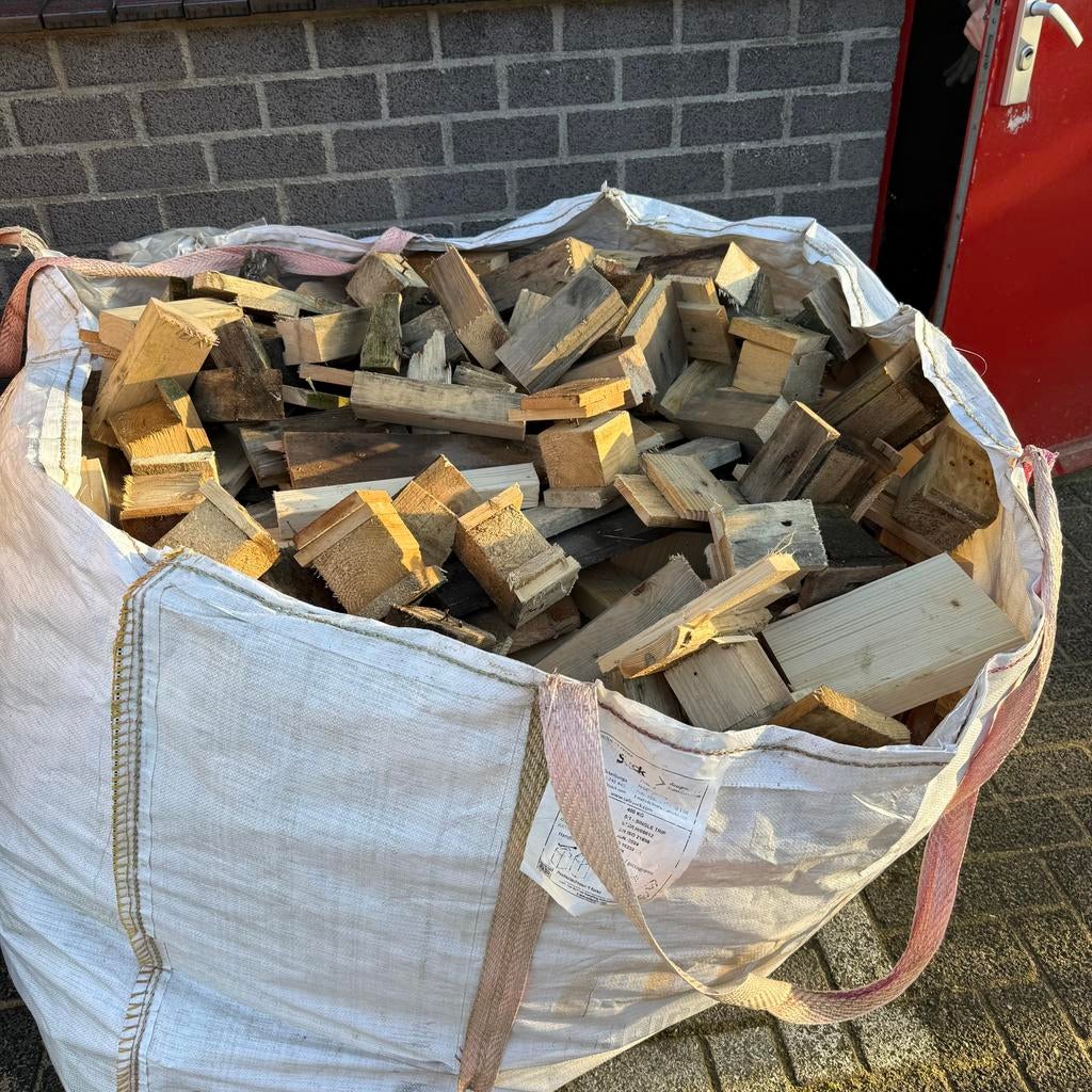 Bigbag kachelhout, Minder dan 3 m³, Ophalen