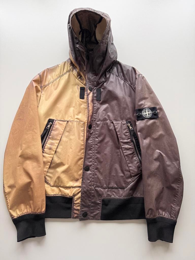 Stone island heat reactive jacket L, Kleding | Heren, Jassen | Zomer, Gedragen, Maat 52/54 (L), Zwart, Ophalen of Verzenden