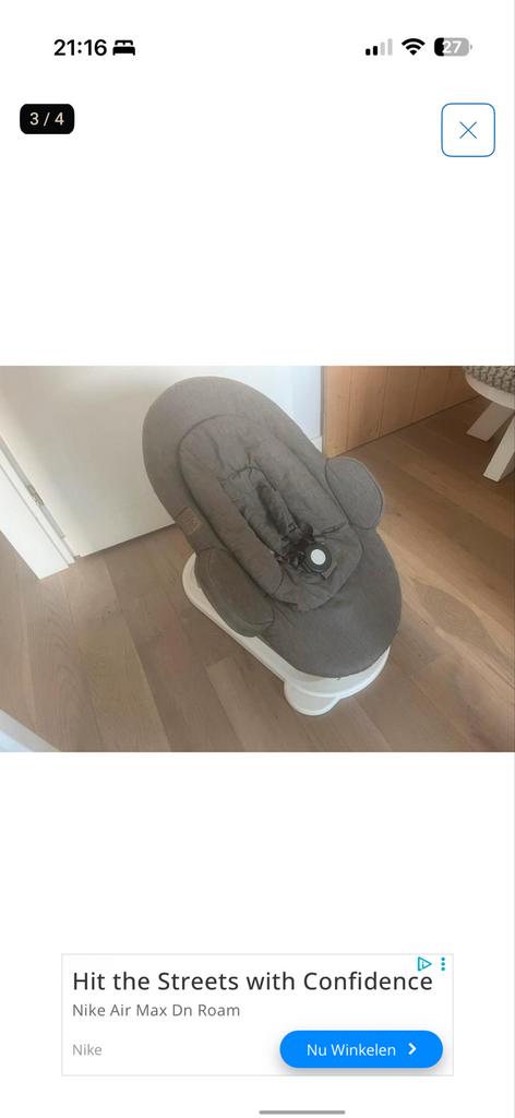 Stokke wipstoel in goede staat, Gebruikt, Wipstoel, Met gordel(s) of riempje(s), Ophalen