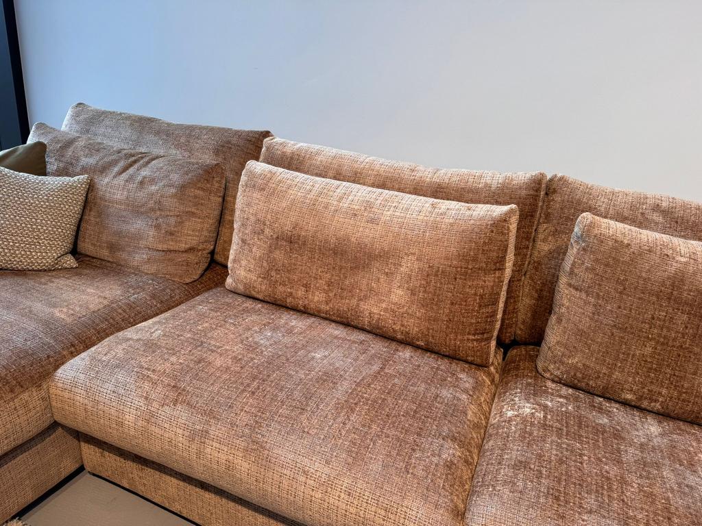 Hoekbank Popoline Easy Sofa in zachte stof in u vorm, Ophalen, Easy Sofa, Info@mokana.nl, Nieuw