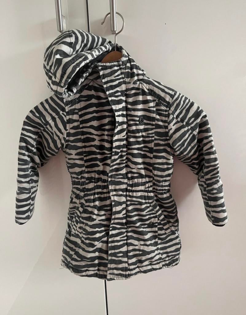 Djdutch Jeans Zebra Print Winterjas jas Maat 104, Ophalen of Verzenden, Gebruikt, Meisje, Jas