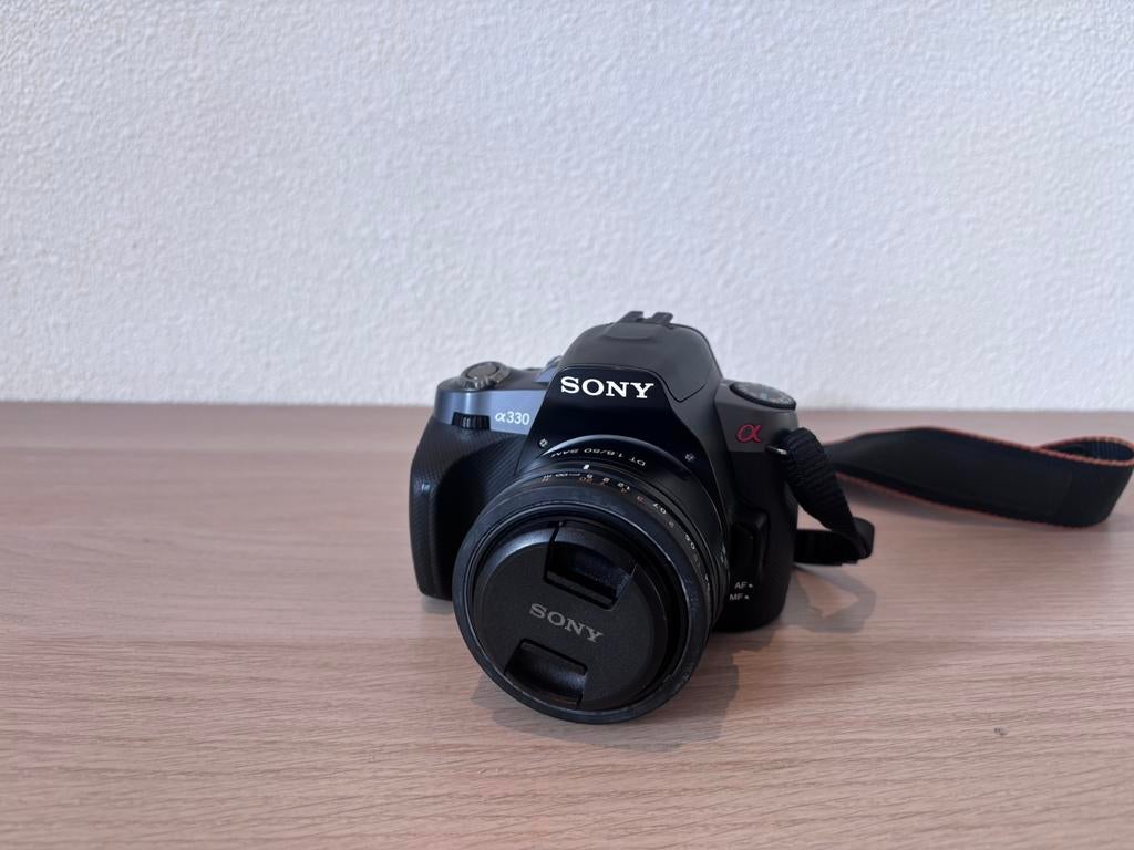 Sony A330 met drie lenzen, Gebruikt, Spiegelreflex, 10 Megapixel, Ophalen of Verzenden