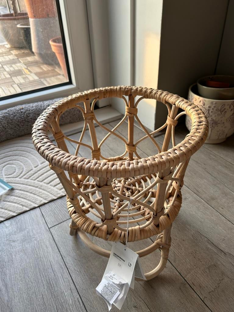 Rotan plantenhouder H&M - Nieuw!, Overige materialen, Rond, Ophalen of Verzenden, Binnen