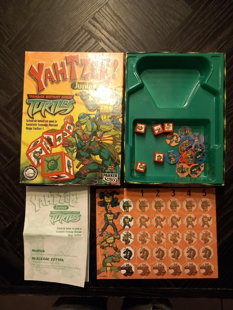 Turtles yahtzee, Ophalen of Verzenden, Zo goed als nieuw