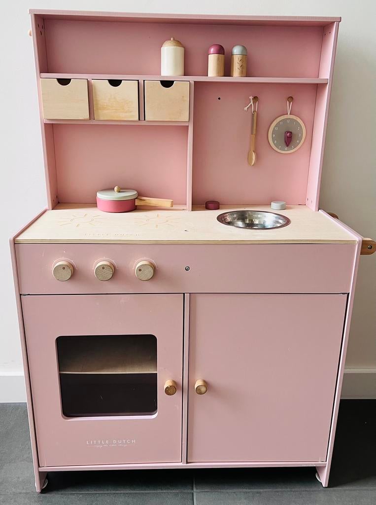 Little Dutch houten speelkeuken roze, Ophalen of Verzenden, Zo goed als nieuw
