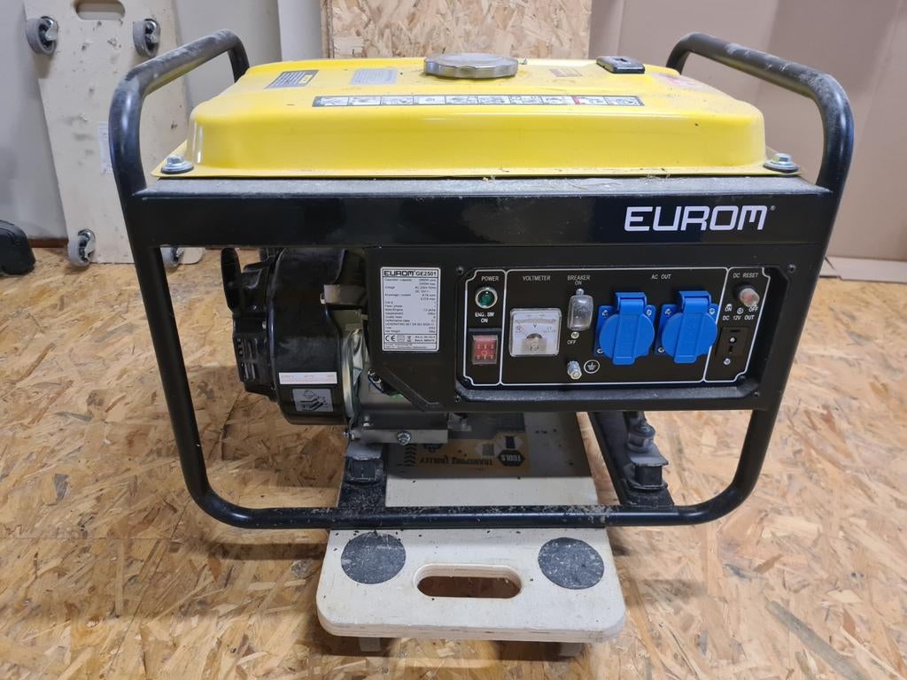 aggregaat Eurom GE2501, Ophalen, Zo goed als nieuw, Minder dan 5 kVA, Benzine