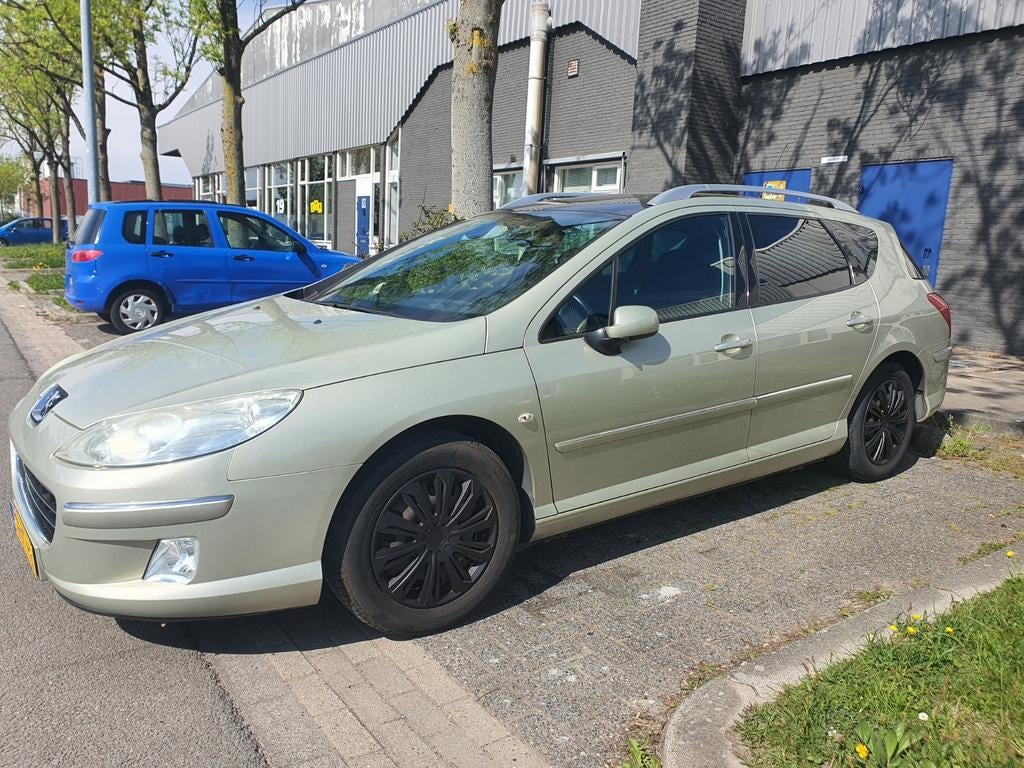 Peugeot 407 2.0 16V SW 2007 Beige, Voorwielaandrijving, Stof, Zwart, 4 cilinders