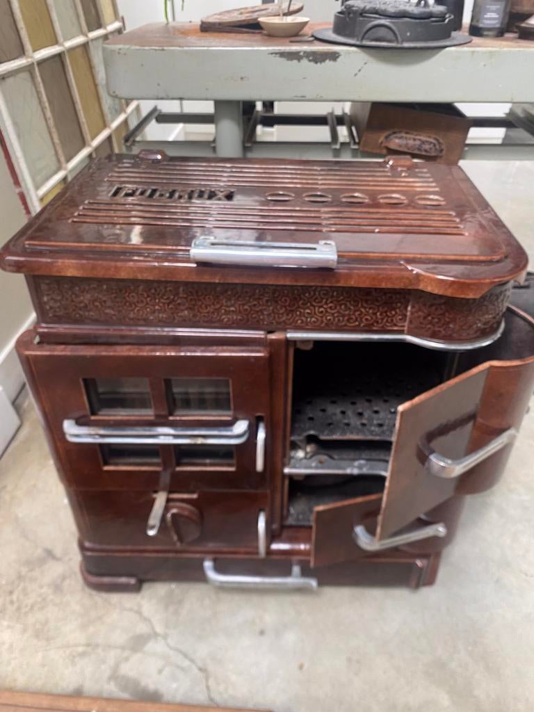 Kachel bruin emaille, Ophalen of Verzenden, Gebruikt