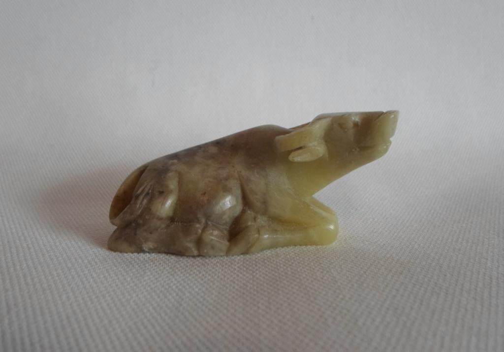 Buffel Jade, Antiek en Kunst, Kunst | Beelden en Houtsnijwerken, Ophalen of Verzenden