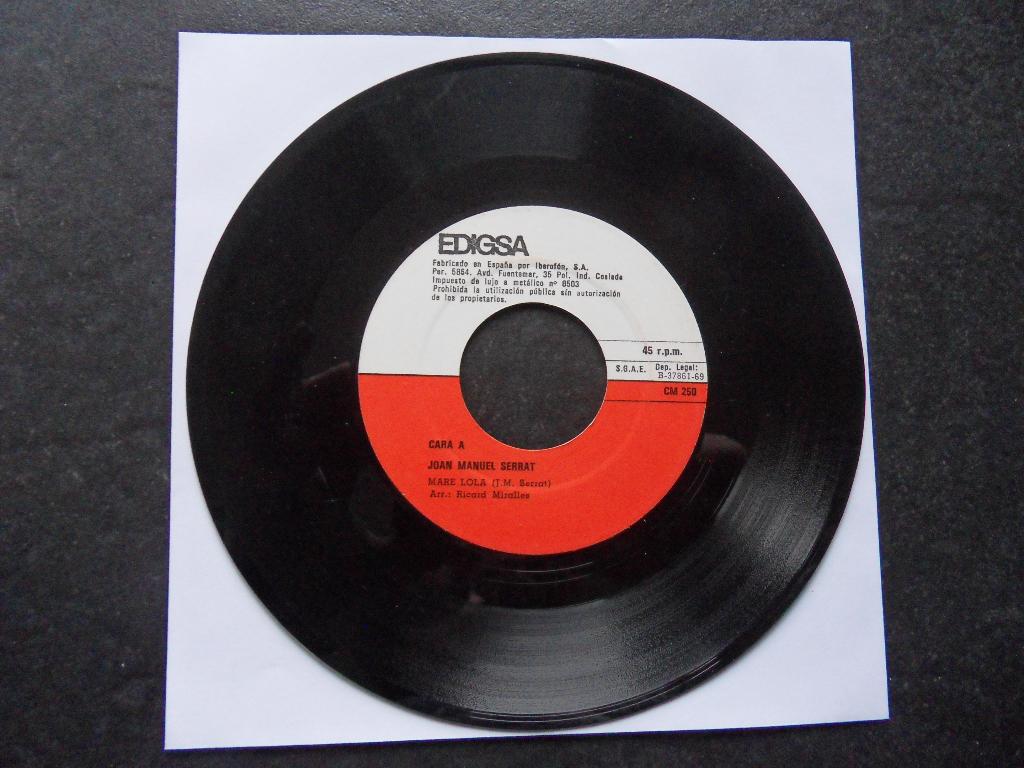Joan Manuel Serrat - Mare Lola, Ophalen of Verzenden, Zo goed als nieuw, Pop