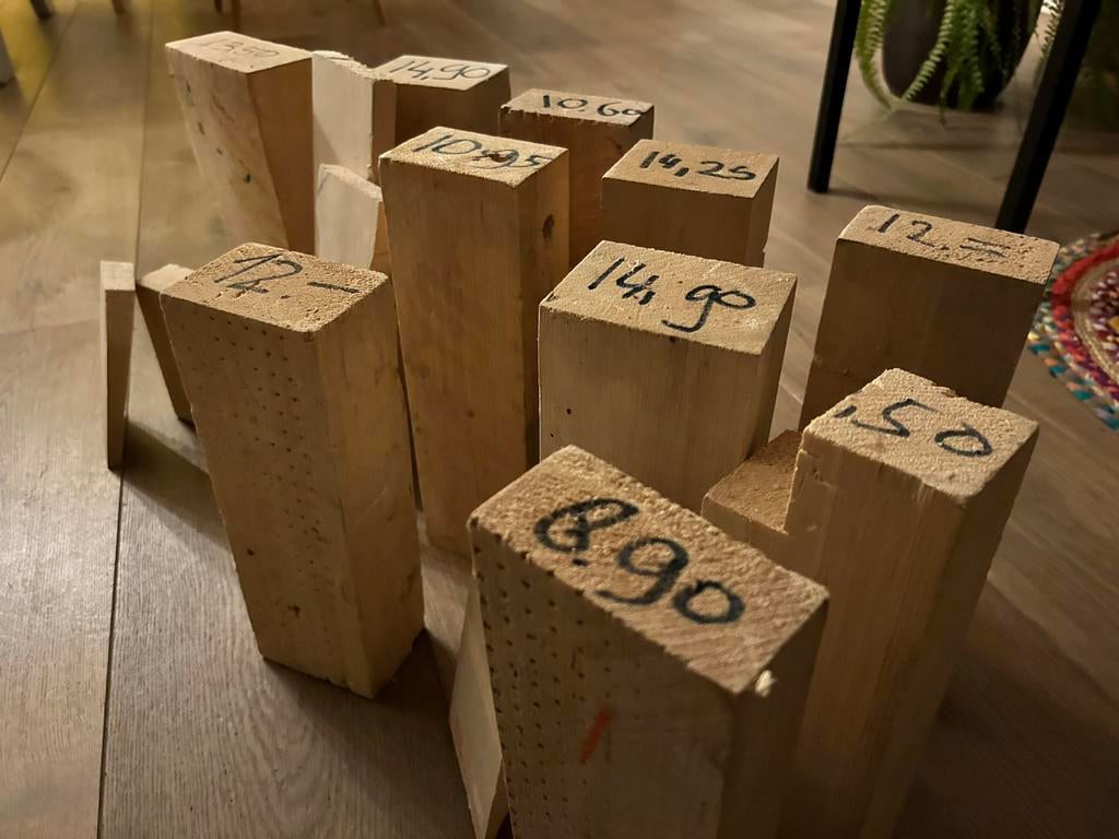 Balsa houten balken / blokken - Ideaal voor modelbouw, Ophalen, Gebruikt, Plank, 50 mm of meer