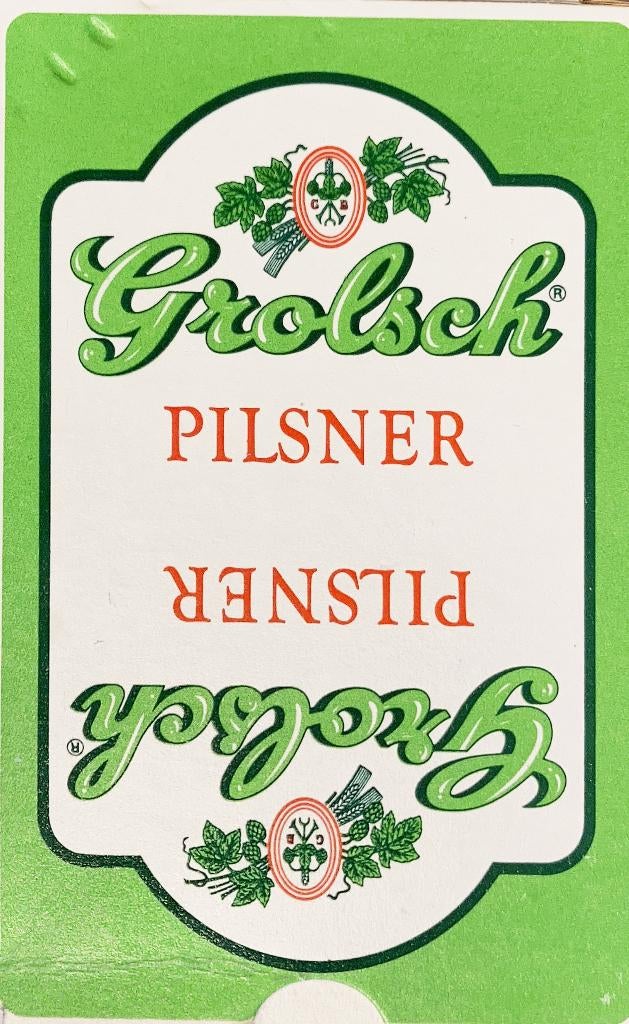 kaartspel Grolsch pilsner, Verzamelen, Biermerken, Ophalen of Verzenden, Zo goed als nieuw, Overige typen, Grolsch