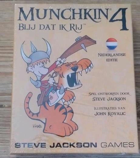 Munchkin 4 - Blij dat ik rij - Nieuw in folie!, Vijf spelers of meer, Ophalen of Verzenden, Nieuw, Steve Jackson Games