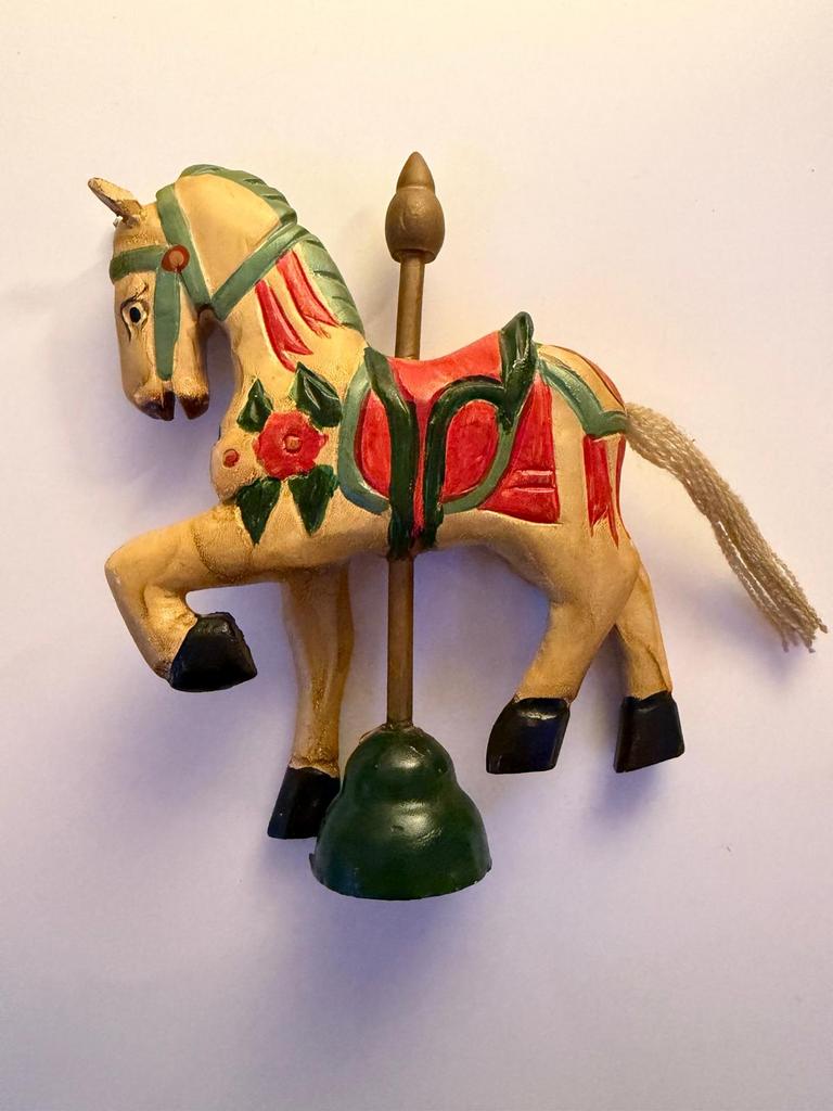 Vintage houten carrouselpaardje, Antiek en Kunst, Kunst | Beelden en Houtsnijwerken, Ophalen of Verzenden
