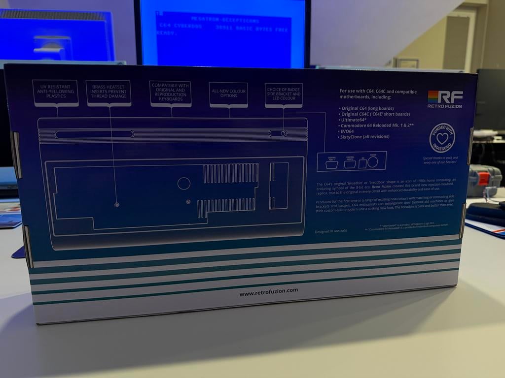 Retro Fuzion C64 Case Plus/4 Zwart - Nieuw, Computers en Software, Ophalen of Verzenden