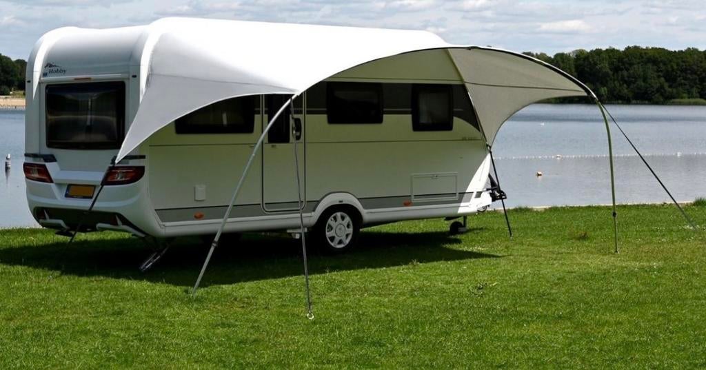 Unico Torino caravanluifel omloopmaat 12 (925-950) met zijwa, Caravans en Kamperen, Voortenten en Luifels, Ophalen, Zo goed als nieuw