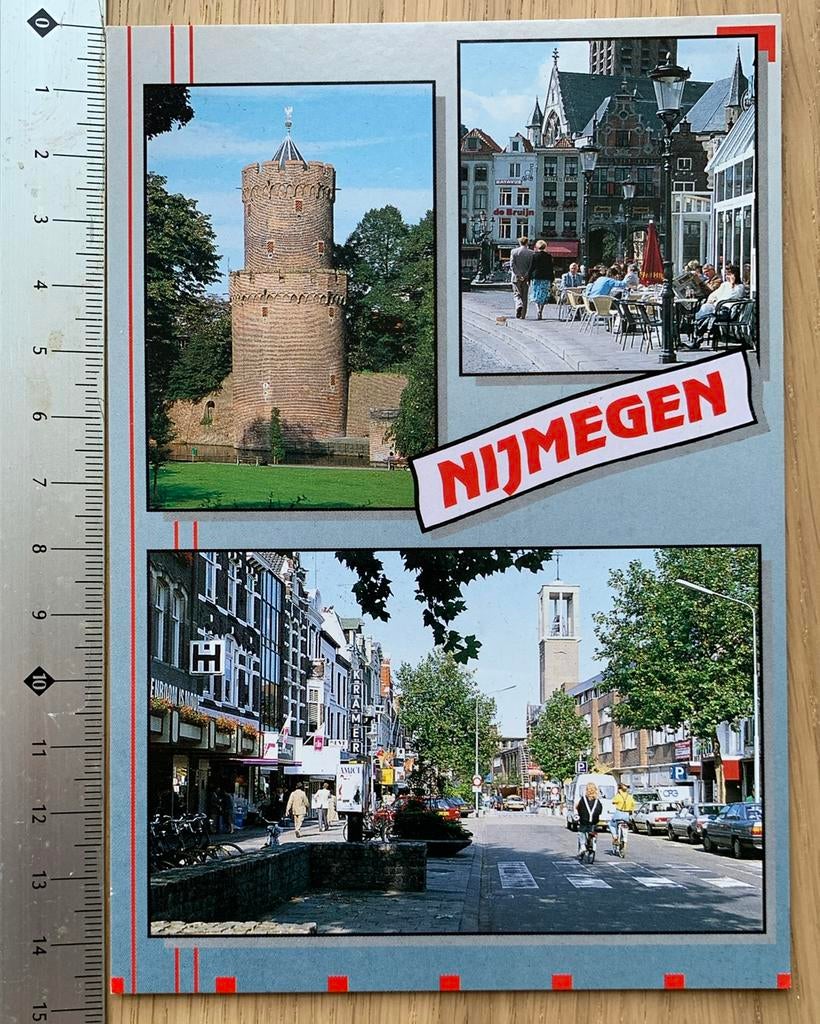 Ansichtkaart Nijmegen (ongelopen), Verzamelen, Ansichtkaarten | Nederland, Ophalen of Verzenden, 1980 tot heden, Ongelopen, Gelderland