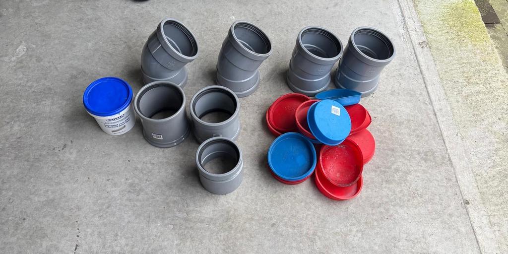 Wavin onderdelen + buizen, Bochten, Pvc, Nieuw, Ophalen of Verzenden